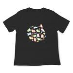 JZ TEE Colorful Cats Graphic Tee, , large