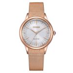 CITIZEN 星辰 L系列 非洲菊光動能米蘭帶女錶 EM1153-88A, , large