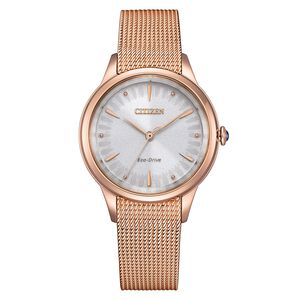 CITIZEN 星辰 L系列 非洲菊光動能米蘭帶女錶 EM1153-88A