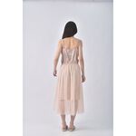 (S) h2o質感吊帶無袖杏色洋裝二手衣, , large