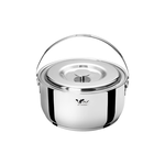 【Buffalo牛頭牌】新小牛304不鏽鋼加厚底調理鍋18cm/2.0L (IH.電磁爐適用), , large