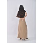 (M) mzi studio質感素面淺棕色長裙二手衣, , large