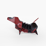 GeckoDesign Dachshund Coin Bank (Deadpool), , large