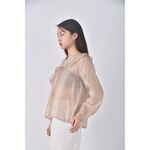 (S) miss studio質感棕色長袖上衣二手衣, , large