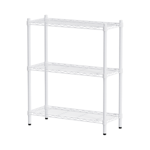 【Y HOUSE】76x30x90cm Lightweight Three-layer Iron Rack Iron Rack Shelf-Painted White