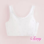 可蘭霓Clany 小貓咪冰礦涼感無鋼圈少女S-Q/2XL 學生內衣 成長型內衣 8038-22 白色 胸衣  背心, , large