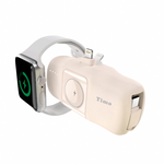 【Timo】 ApplePie Watch 3 in 1 Pocket Power Bank (WH Mark)  - Lightningplug / Milk tea, , large