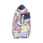 |快速出貨|Lesportsac Cosmetic Clutch 雙層拉鍊收納化妝包/ 冬日紐約街景, , large