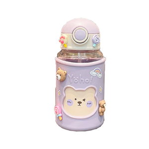 Bear Flip Straw Bottle