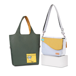 Eco-friendly Crossbody bag & tote bag Two-in-one, Reversible yoyo bag (Shamrock), , large