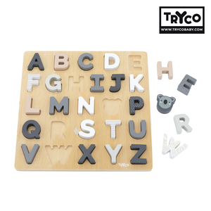 【Tryco】木質字母拼圖兩用板,  【Tryco】木質字母拼圖兩用板