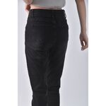 (S) fashion leisure高腰丹寧牛仔黑色長褲二手衣, , large