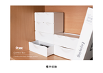 [O-Life] Stackable Desktop Drawer Cabinet-3 Drawers Black Model, , large