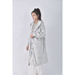 (L) 【安于晴Charlene私服】質感可穿式毛毯藍色外套二手衣, , large