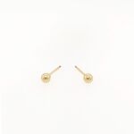 【Angel & Me】14KGF Simple Ball earrings Valentine Day Birthday gift, , large