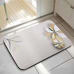 【Monster】 Soft Diatomaceous Earth Absorbent Mat – Essence of Wind Series (60x40cm) – Light Gray, , large
