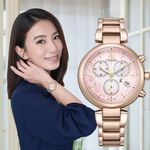 CITIZEN 星辰 XC Hebe田馥甄廣告配戴款 亞洲限定 光動能計時女錶 FB1456-65X, , large