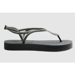 [巴拉娜巴西人字拖專賣店]中壢實體店面HAVAIANAS 哈瓦仕．夾腳拖．LUNA FLATFORM．厚底．女款．綁帶．灰．粉, , large