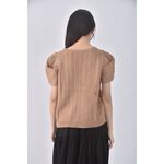 (M) 31 sons de mode公主袖棕色短袖上衣二手衣, , large