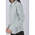 (S) traveler格紋排扣綠色襯衫上衣二手衣, , large