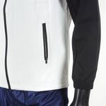 Mizuno 男 平織 外套 合身版型 立領 運動 休閒 訓練 防風 保暖 黑白 [32TC158290], , large