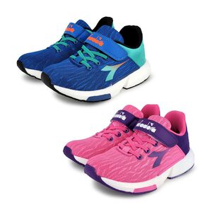 DIADORA迪亞多那 兒童專業慢跑鞋 童運動鞋 童鞋 魔鬼氈 輕量 透氣 保護後跟 吸震 減壓 健康鞋墊 止滑 藍 桃,  DIADORA迪亞多那 兒童專業慢跑鞋 童運動鞋 童鞋 魔鬼氈 輕量 透氣 保護後跟 吸震 減壓 健康鞋墊 止滑 藍 桃