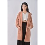 (F) hip tique韓牌質感連帽橘色外套二手衣, , large