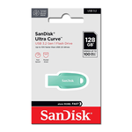 【SanDisk】Ultra Curve 128G 綠色 USB 3.2 隨身碟 讀取速度 100MB/s, , large