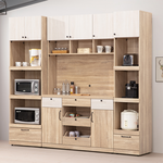 【Homelike】喜家居7.3尺組合餐櫃-梧桐雙色(2247), , large