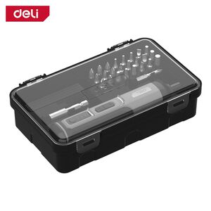 【deli tools】High Torque 5Nm Electric Screwdriver Phillips / Flat / Hex / Torx for Furniture Assembly