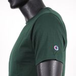 Champion 男 短袖上衣 T恤 美規 高磅數 純棉 舒適 休閒 圓領 純色 穿搭 森林綠 [T425-33C], , large