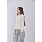 (S) jenny eyelet韓牌質感白色長袖上衣二手衣, , large