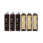OKASANG  No added sugar  black fungus drink set ｜1000ml*6(Black fungus & Longan*3、Black fungus & Red date*3), , large