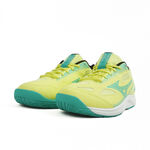 Mizuno Sky Blaster 男女 羽球鞋 桌球 寬楦 運動 訓練 基本款 黃綠 [71GA234531], , large