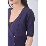 (S) an yanv領藍色短袖上衣二手衣, , large