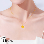 【Prisme Gold】黃金項鍊 玫瑰 鍊墜項鍊 (金重:約0.07錢±0.03), , large