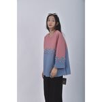 (XL) glory21珍珠拼色粉色短袖上衣二手衣, , large