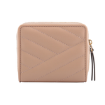 Tory Burch Kira 絎縫皮革暗釦拉鍊零錢袋短夾/淺沙色, , large