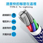 GliTTER GT-2507 TYPE-C to Lightning USB PD Charging Cable High-Density Braided Enhanced Fast Charging Support, , large