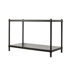 【Y HOUSE】90x45x60 cm two-layer hole-free iron plate storage rack rack iron rack - black paint