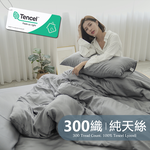 BUHO "Pearl White" Plain Wenqing 300 Threads 100% TENCEL Pure Tencel Bed Sheet Dual-Use Quilt Set of Four - Double King Size, , large