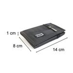 【YUN JOIN】 Horizontal tri-fold short folder, , large