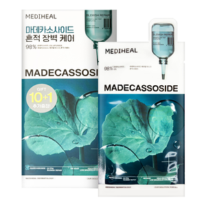 【MEDIHEAL】Madecassoside 積雪草修護面膜 11片 #藍
