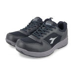 DIADORA迪亞多那 MIT舒壓健走男鞋 男運動鞋 休閒鞋 台灣製 反光 防潑水 寬楦 透氣 輕量 吸震 減壓 黑 灰, , large