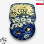 【SOLO Vintage】Cerraf Polish Pottery 180ml Breakfast Cup + Saucer Set Traces of Fragrance in the Blue Fields Series Made in Poland, , large