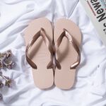 [巴拉娜巴西人字拖專賣店]中壢實體店面 Havaianas 哈瓦仕 夾腳拖/人字拖鞋 TOP 寬帶 素色 沙灘 海灘 海邊 古銅/粉, , large