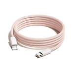 2-Pack Apple 60W Fast Charging Type-C to Lightning Pink Braided Cable 1M, , large