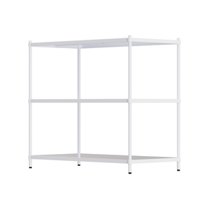 【Y HOUSE】120x60x90 cm three-layer hole-free iron plate storage rack rack iron rack - paint white