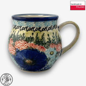 【SOLO Vintage】Cerraf Polish Pottery 350ml Mug Song of Wildflowers Series Made in Poland