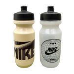 NIKE GRAPHIC 大嘴巴水壺2.0 22OZ/650ml 運動水壺 隨身杯 水瓶 簡約 可機洗 防漏 栗色 霧白, , large